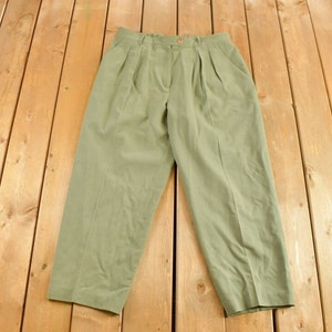 Vintage 1980s Jones New York Pleated Women&#39;s Pants Size 35 x 26.5 / Vintage Trousers / Streetwear / True Vintage / 80s Trousers