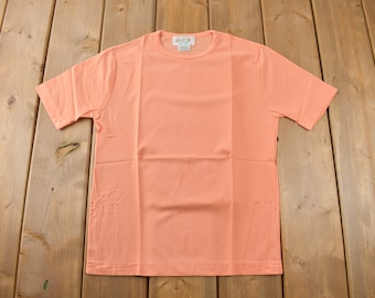True Vintage 1960s Deadstock Helen Blank Salmon Nylon T Shirt