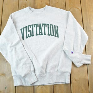 Vintage 1990s Visitation Champion Reverse Weave Sweatshirt / Vintage Champion / Vintage Pullover / Streetwear / Athleisure Sportswear