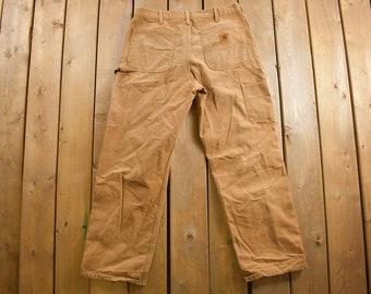 Vintage 1990s Carhartt Carpenter Pants Size 33 X 29 / 90s Work