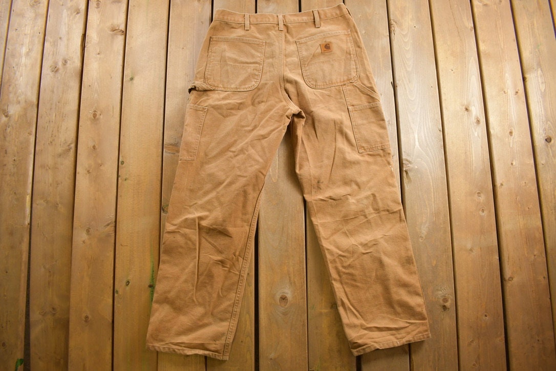 Vintage 1990s Carhartt Carpenter Pants Size 33 X 29 / 90s Work