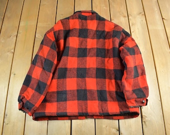 Vintage 1980s Filson Mackinaw Wool Cruiser Jacket 100% Wool