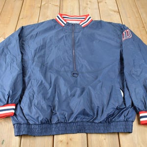 Vintage 1990s Wilson Half Zip Pullover Windbreaker Jacket