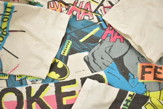 Vintage 1989 Batman & Joker DC Comics All Over Print … - Gem
