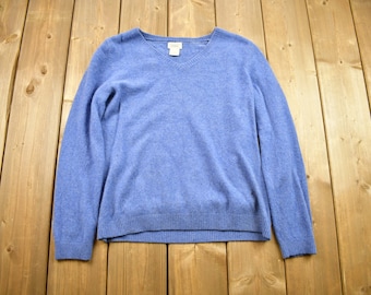 Vintage 1990s L.L Bean Knit Cashmere Sweatshirt / Outdoor & Wilderness / Pullover Sweatshirt / Vintage LL Bean