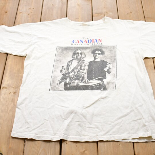 Vintage 1990s The Canadian Rhythmic Team Band Graphic T-Shirt / Vintage T-Shirt