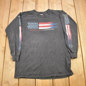 Vintage 2000 Harley Davidson Motorcycles Hale&#39;s Ohio Long Sleeve T-Shirt / Made In USA / Biker Tee / Souvenir T Shirt