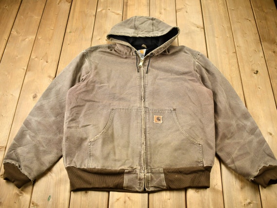 Vintage 1990s Carhartt Hooded Brown 