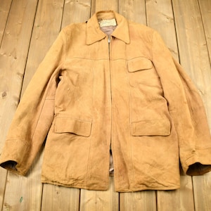 Vintage 1950s Hercules By Sears Buck Skin Suede Leather Jacket / True Vintage  / Leather Coat / Outerwear / Distressed / Suede Jacket