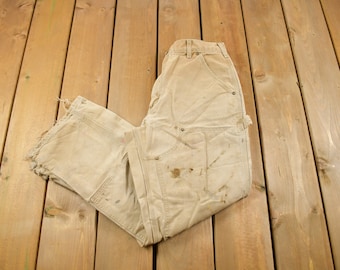 Vintage Carhartt B01 Made in Usa Work Pants Double Knee Paint