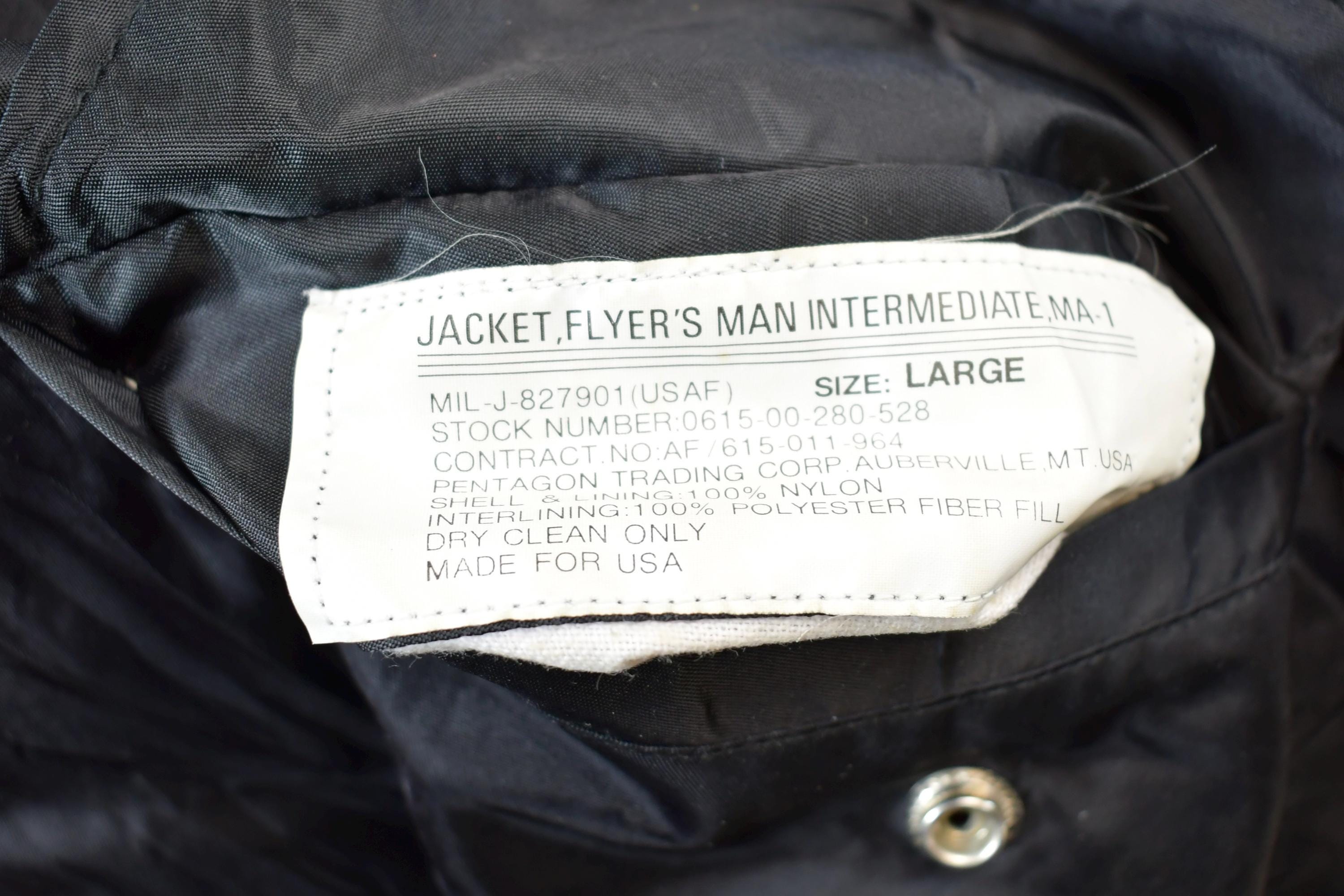 Vintage 1990s Reversible MA-1 Military Flyer