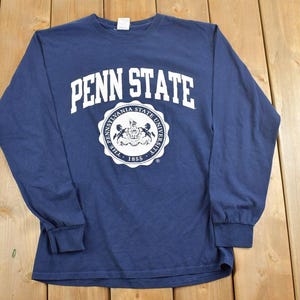 Vintage 1990s Penn State Universität Collegiate Langarm-T-Shirt / Netbook-T-Shirt / Americana / Sportkleidung