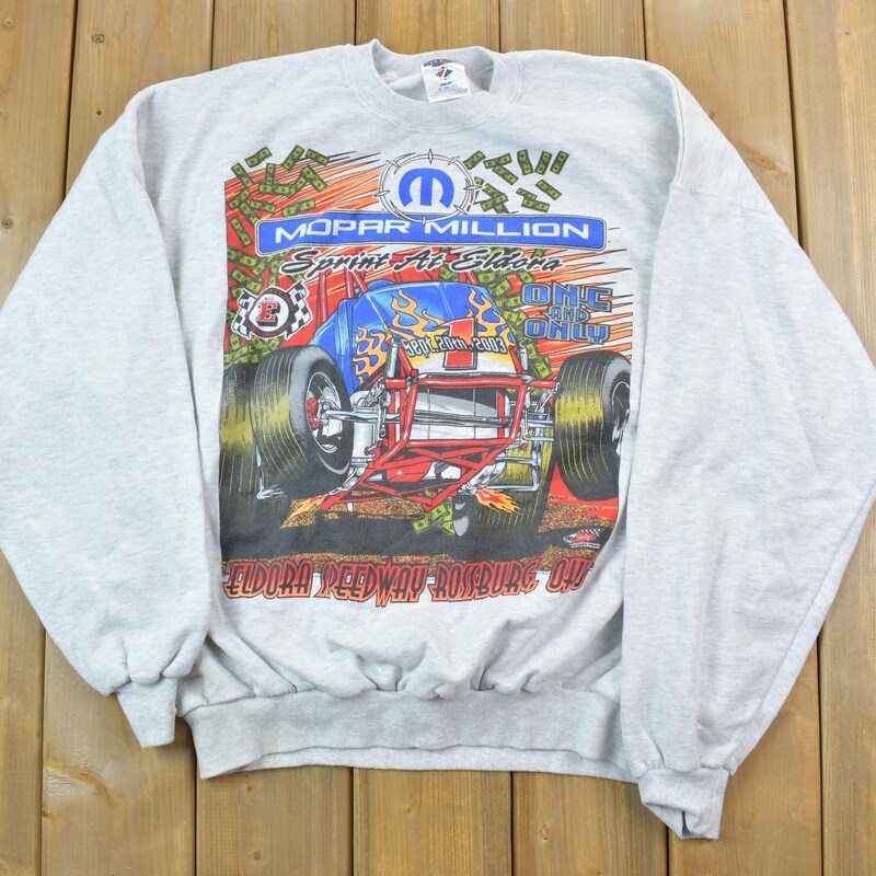 Drag Racing Made In USA Crewneck Pullover Sweatshirt