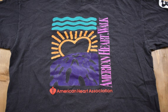 Vintage 1990s American Heart Walk Association T-S… - image 3