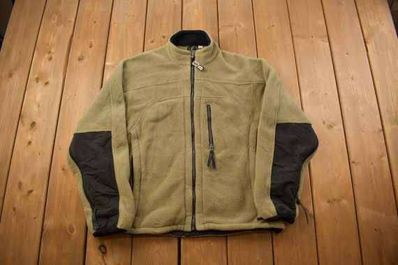 Sierra Designs, Vintage 1990s Sierra Designs Fleece Sweater / Outdoorsman / 90s Sweater / Streetwear / Hiking / Fleece Zip up
