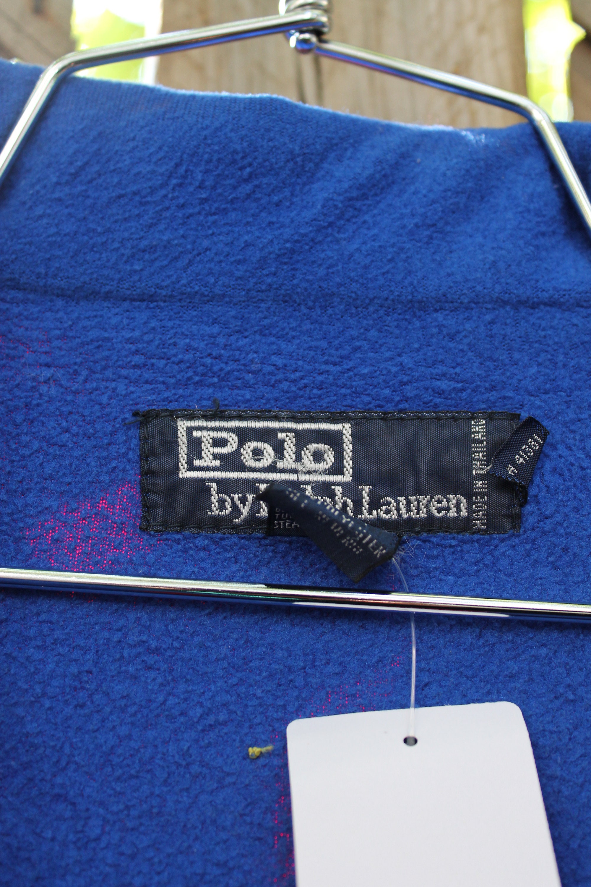 Vintage 1990s Polo Sport Fleece Lined Patchwork Jacket / Vintage 
