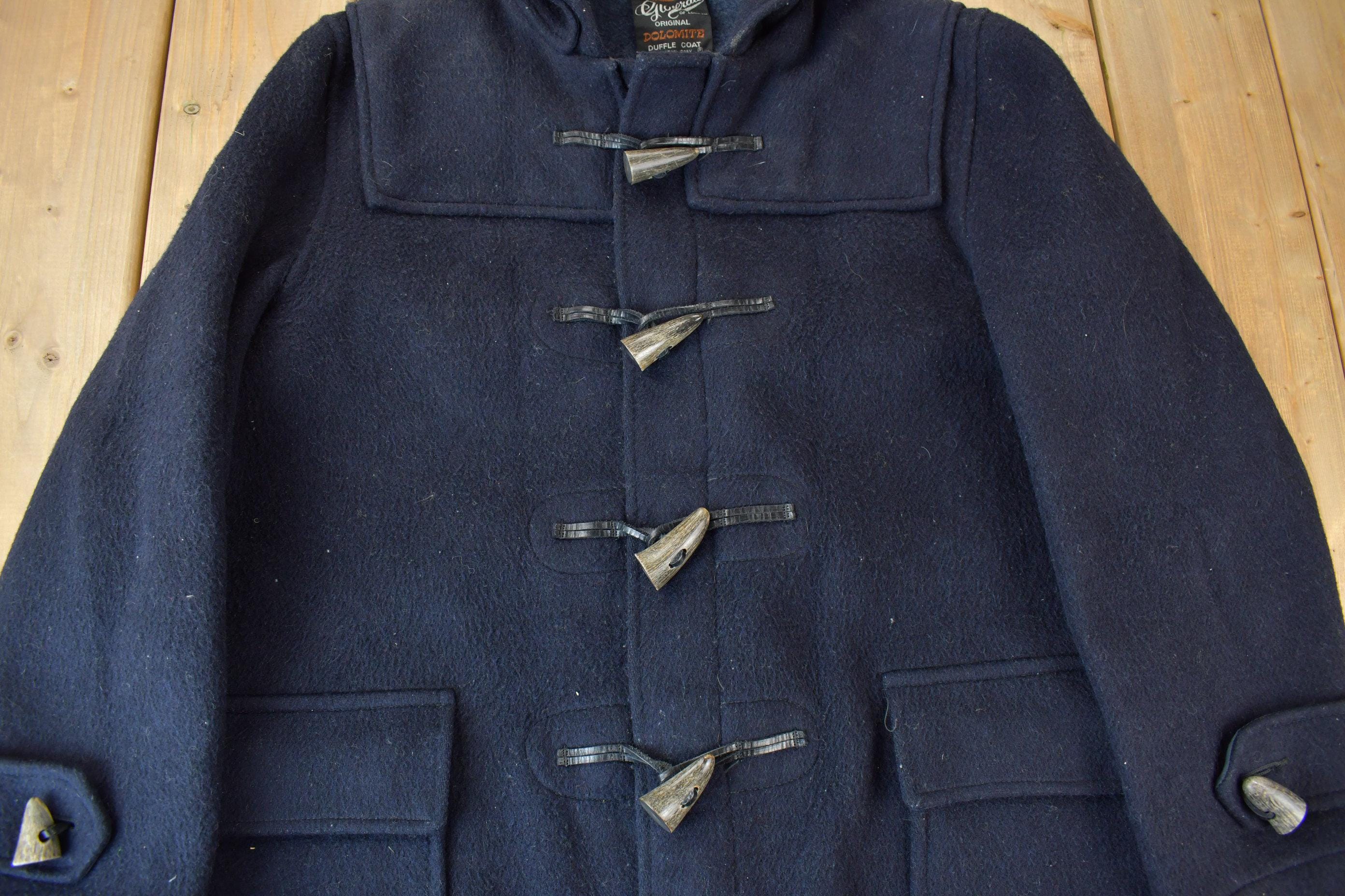 Vintage 1980s Gloverall Original Dolomite Wool Duffel Coat / Full