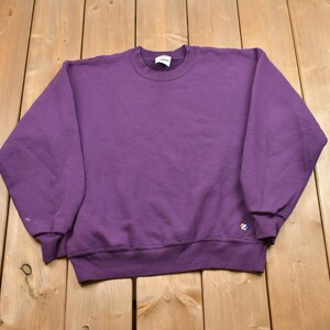 Vintage 1990s Blank Jerzees Crewneck Sweatshirt / Made in USA / 90s Crewneck / Vintage Basics / Athleisure / Streetwear /
