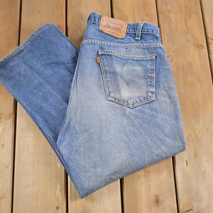Vintage 1990s Levi&#39;s 505 Orange Tab Denim Jeans Größe 34 x 24 / Vintage Denim / Streetwear / Jeans / Made In USA / Vintage Levi&#39;s