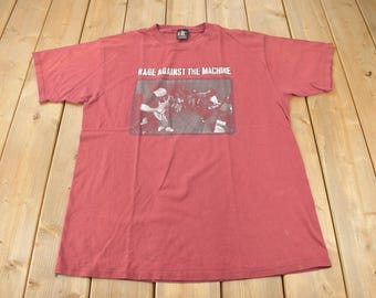 90's Vintage Rage Against the Machine T-shirt Single Stitch - Etsy