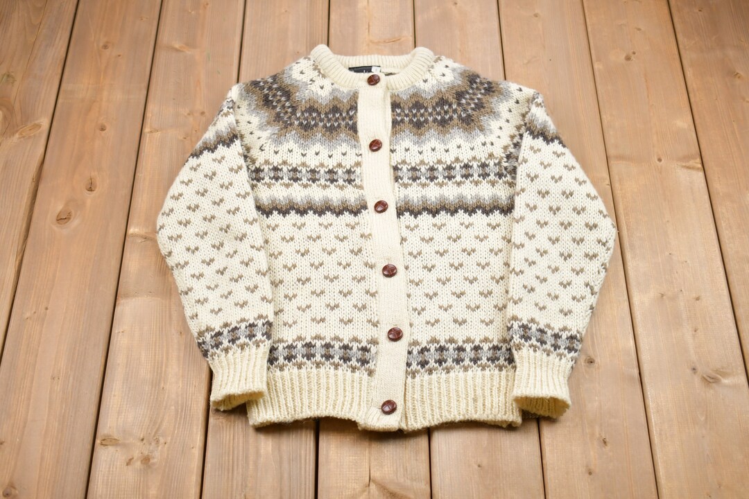 トップス exodus GEOMETRIC WOOL CARDIGAN exodus GEOMETRIC WOOL
