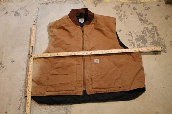 Vintage 1990s Distressed Carhartt Work Vest / Wor… - image 5