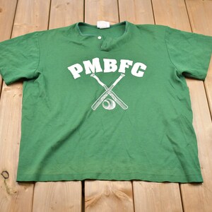 Vintage 1980s PMBFC Graphic T-Shirt / Streetwear / Retro Style / Single Stitch / Made In USA / 80s Graphic Tee