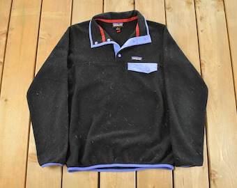 Vintage 90s Patagonia Baggy Relaxed Fit Oatmeal Beige Synchilla