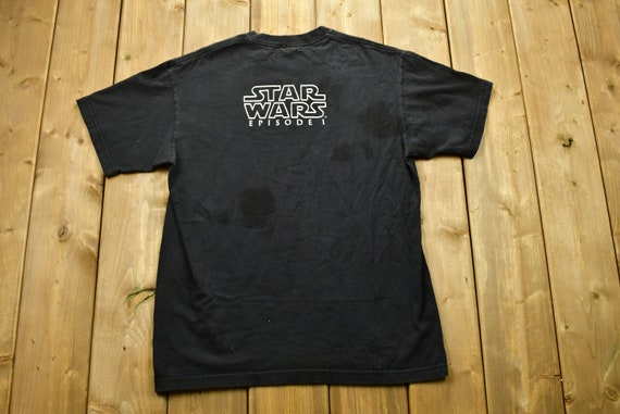 90s STAR WARS エピソード1 Tシャツ ブラック　オフィシャル 90's STAR WARS EPISODE 1 T-SHIRTS Made in USA BLACK/M 90年代