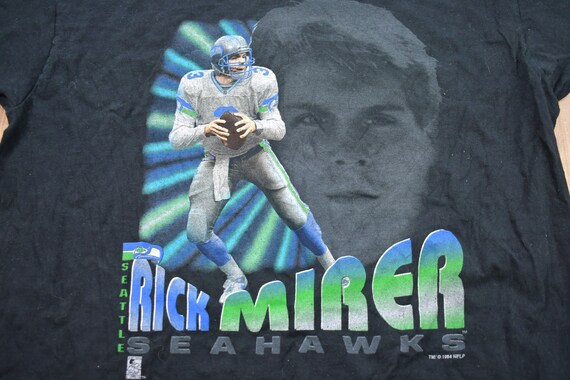 Vintage 1994 Seattle Seahawks Rick Mirer NFL Grap… - image 3