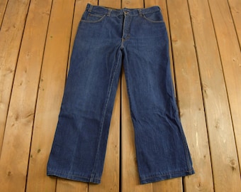 Vintage 1990s Jinglers Dark Wash Jeans Size 36 x 27 / Vintage Denim / Vintage Carpenter Jeans / Retro Jeans / 90s Workwear