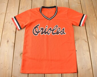 Vintage 1980s Baltimore Orioles MLB Baseball Jersey Style T-Shirt Made In USA