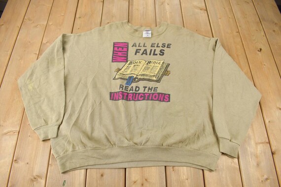 Vintage 1990s When All Else Fails Read The Instru… - image 1
