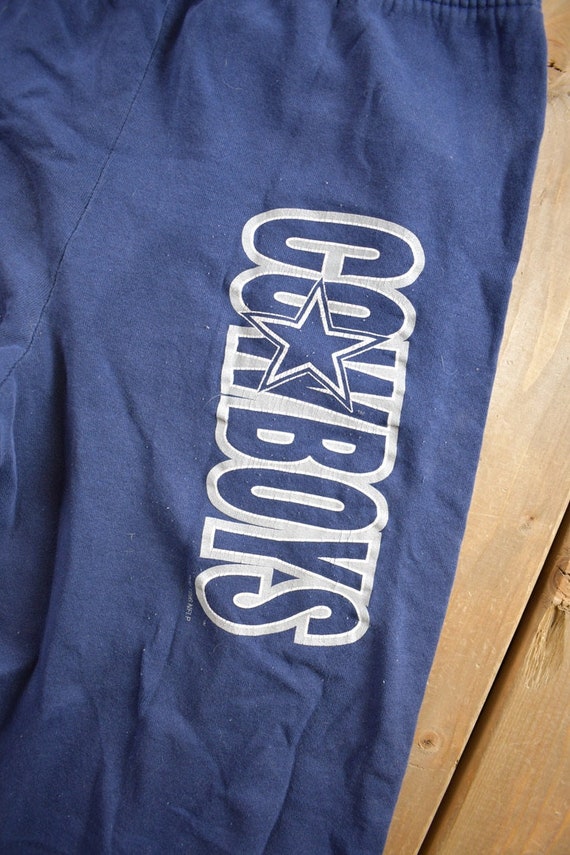 Vintage 1990s Dallas Cowboys Sweat Pants Size L /… - image 3