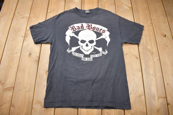 Vintage 1991 Bad Bones Skull Graphic T Shirt / Vintage T Shirt / Streetwear / Graphic Tee / Vintage Skull - Etsy Vintage 1991 Bad Bones Skull Graphic T Shirt / Vintage T Shirt / Streetwear / Graphic Tee / Vintage Skull - Etsy