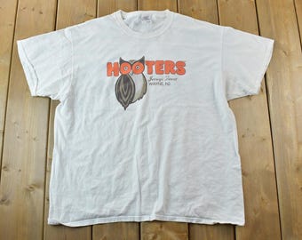 90s USA製 HOOTERS レストラン vintage T-shirt 90's VINTAGE USA製 HOOTERS T-SHIRT | OLD INN.