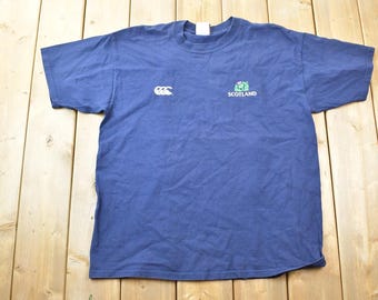Koszulka pamiątkowa z lat 90. ze Szkocji / Streetwear / Wyprodukowano w Kanadzie / Koszulka wakacyjna / Koszulka podróżna