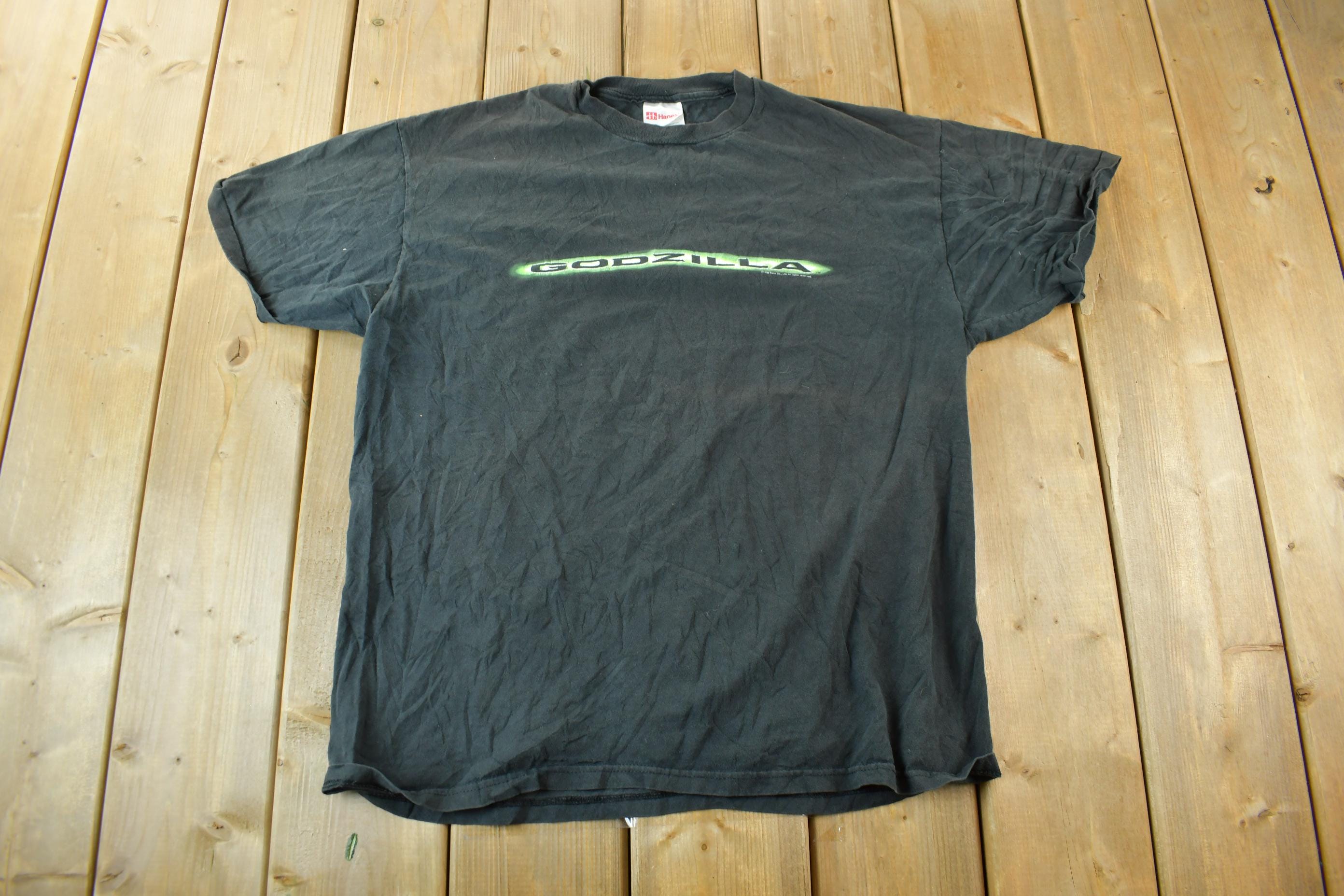 トップス 90s \" GODZILLA \" movie promo t-shirt L Vtg 90s GODZILLA Promo Movie T-Shirt 1994 Single Stitch