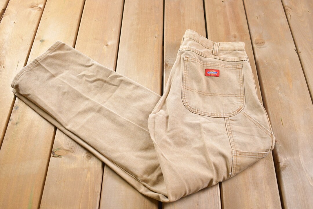 90'S Dickies Work Pants, Men's, W31 Size, Vintage unclear white type Vintage Second Hand