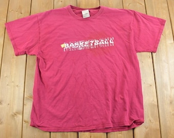 Vintage 1990s Nike Basketball Graphic T-Shirt / 90s / Vintage Streetwear / Graphic T-Shirt / Single Stitch / Made In USA