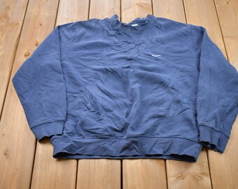 Vintage 1990s Nike Mini Swoosh Embroidered Crewneck Sweatshirt / 90s Crewneck / Souvenir / Athleisure / Streetwear / Travel And Tourism