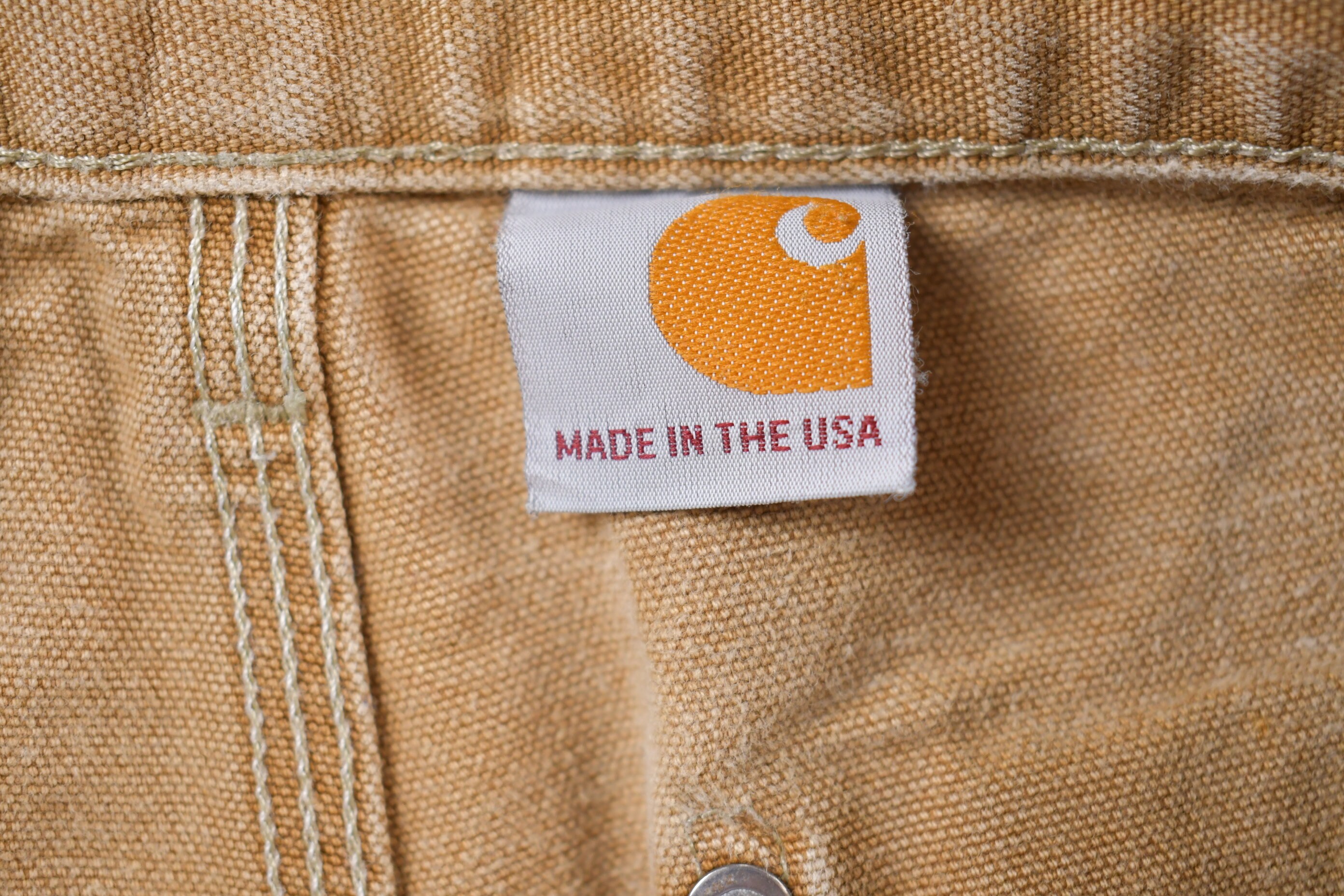 Vintage 1990s Carhartt Double Knee Work Pants Size 31 X 32 / Made