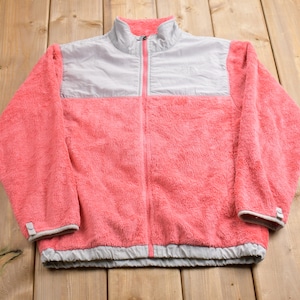 Vintage 1990s Girls The North Face Full Zip Fleece Sweater / Sportswear / 90s Fleece / Streetwear / Athleisure / Hiking / 90s TNF Zip Up