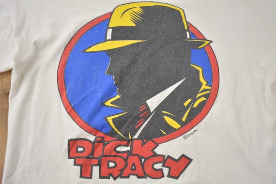 Vintage 1990 Dick Tracy Movie Promo Graphic T Shi… - image 3
