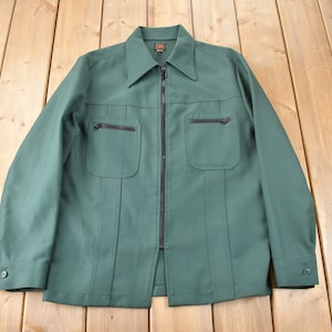 Vintage 1960s Lee Permanent Press Canvas Work Jacket Made In USA Size L