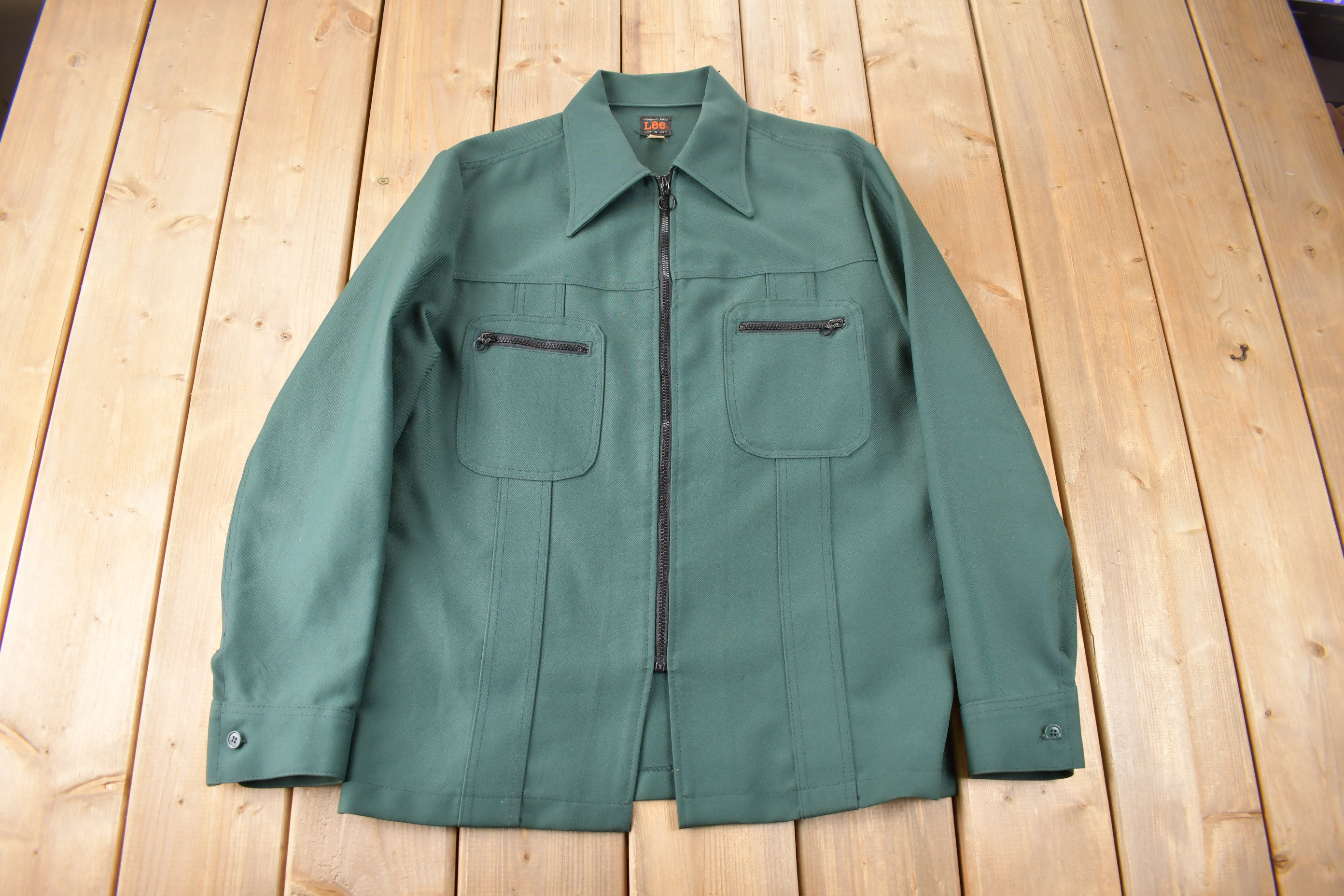 Vintage 1960s Lee Permanent Press Canvas Work Jacket Made in USA