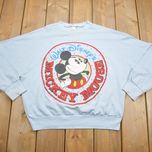 Vintage 1980s Walt Disney Mickey Mouse Crewneck / Made In USA / Vintage Sweatshirt / Sportswear / 80s Disney