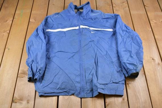 Vintage 1990s Nike Mini Swoosh Windbreaker Jacket… - image 1