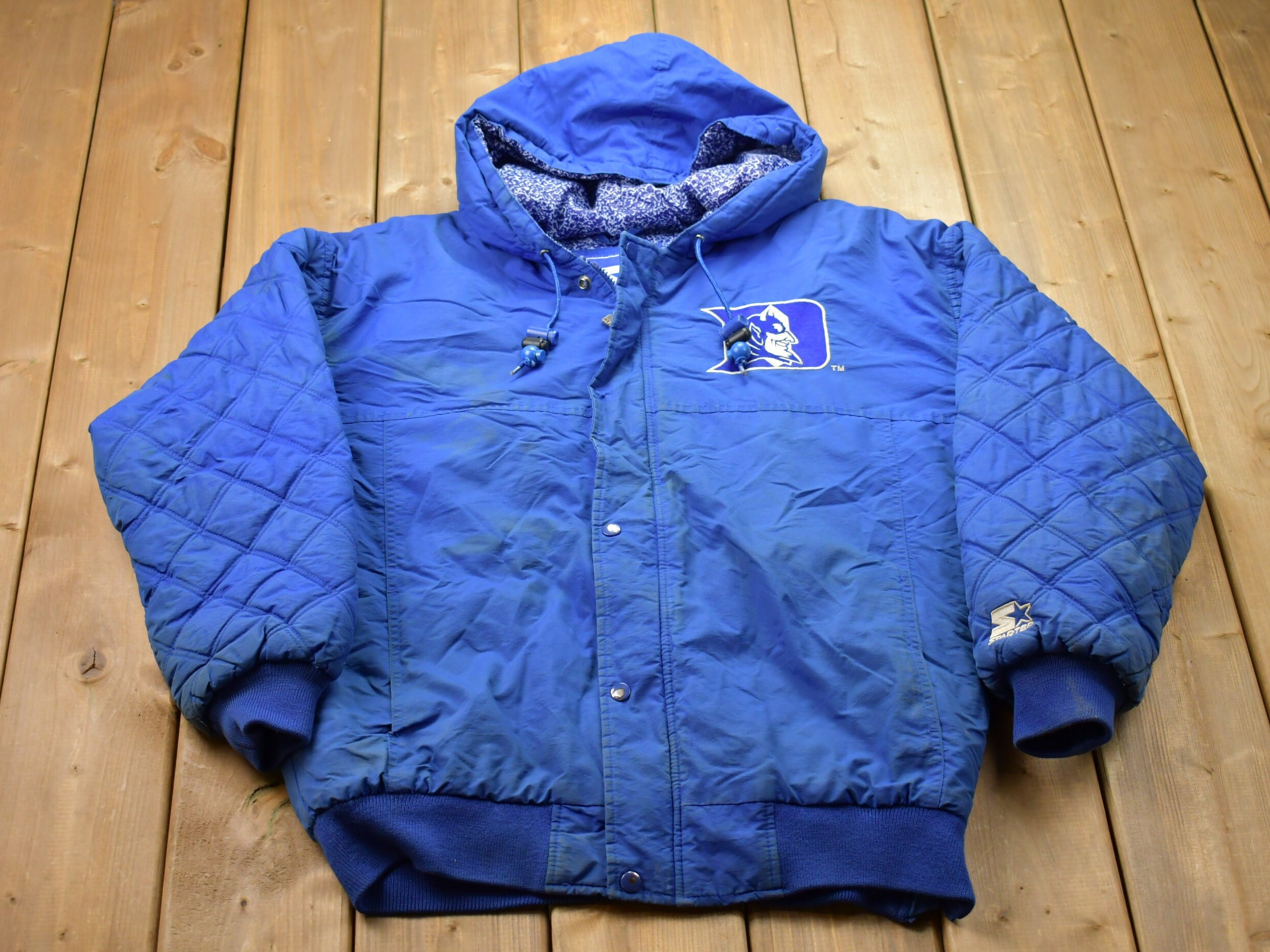 初期 90s FINAL 1 Archive nyloncoat Vintage 1990s Starter Full Zip Puffer Jacket / Vintage