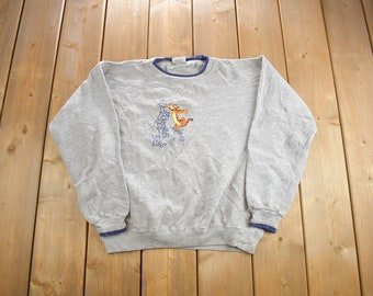 Vintage 1990s Tigger Winnie The Pooh Embroidered Disney Crewneck